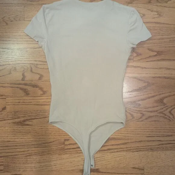 Abercrombie Cotton Bodysuit Taupe XS - Picture 4 of 4